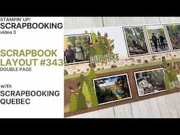 Scrapbook Layout # 343/Double Page (Stampin' Up! Scrapbooking/Video 3)