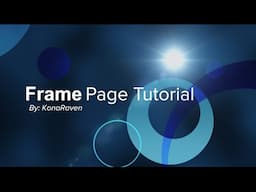 Frame Page Tutorial