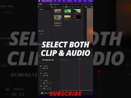 Sync Audio QUICK in DaVinci Resolve #shorts