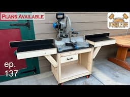 137 - Mobile Miter Station - With Drop-Down Wings that fold in 10 seconds!