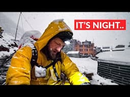 Surviving Himalayan Snowstorm at Night