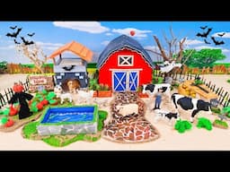 6 Minutes Satisfying Build Halloween Farm Diorama - The Farmer's Story with Halloween Pumpkins