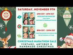 Christmas Marathon Live Sale PART 2 from 6pm- 10pm est