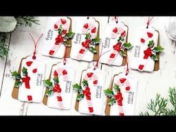 Die-cut holiday tags with Mindy