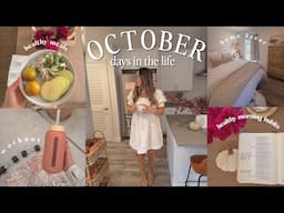 October Days 🍂 | staying active, healthy meals, home decor haul & data night 💛