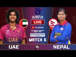 NEPAL U19 VS UAE U19 ICC U19 WOMEN'S WORLD CUP QUALIFIER 5TH MATCH LIVE COMMENATARY | NEP VS UAE U19