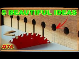 5 UNIQUE WOOD PROJECTS YOU’LL WANT TO MAKE (VIDEO #74) #woodworking #woodwork #joinery