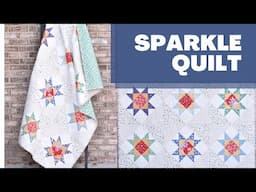 Sparkle | Fat Quarter Quilt Pattern | Beginner Friendly | Ohio Star Quilt | Quick and Easy Quilt