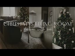 2024 CHRISTMAS DECORATE WITH ME | LIVING ROOM WINTER HOME DECOR