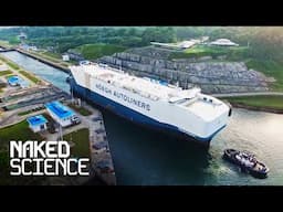 How One Of The World's Largest Boats Travels Through The Panama Canal