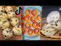 I Tested Tiktok Snack Hacks- Gummy Peach Rings, Rice Balls, Carbonara Tacos