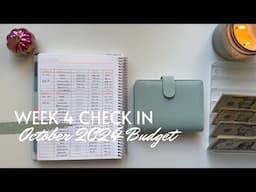 Week 4 Check In | October 2024 Budget | Inconsistent Income | College Student | 25 Year Old