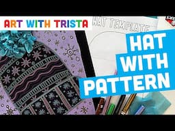 How to Create a Winter Hat with Patterns and Textures Art Lesson - 1st Grade - Art With Trista