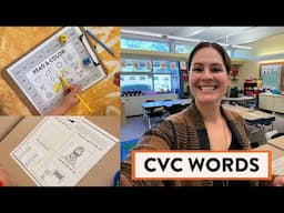 How to Teach CVC words in First Grade! // CVC lessons and activities for Grade 1