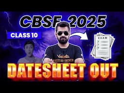 CBSE 2025 Date sheet Out | Class 10 | Shimon Sir🔥