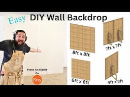 Simple DIY Decor Wall Backdrop Plans ( Light Version)