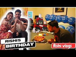 Rishi’s birthday vlog || Surprised him with unexpected celebration || Romantic date night ||