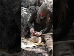 STONE Age ADZE #survival #outdoors #stoneage #survivalskills #flintknapping #bushcraft