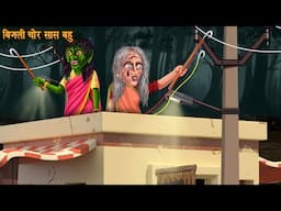 बिजली चोर सास बहु | Witch Electricity Thief  | Hindi Stories | Horror Kahaniya | Chudail Ki Kahaniya