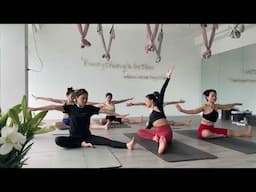 Tập Yoga 15 phút || Bài tập vừa sức cho người mới ngủ dậy|| Vương Kim Oanh Yoga