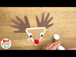 Handprint Reindeer & Craft Sticks