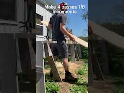 Making German lap siding on table saw