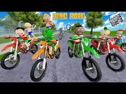 Bittu Sittu Ki Bike Race Competition | Gadi Wala Cartoon | Bike Race Cartoon | Cartoon Comedy