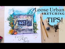 Quick Tutorial WATERCOLOR - Urban Sketching Real Time