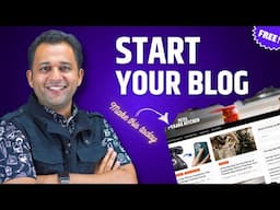 Make Your Wordpress Blog Tutorial For Beginners - Blog Kaise Banaye in Hindi - Own Domain Blog