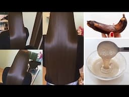 1 black banana for straightening hair permanently | chocking results | 100% effective