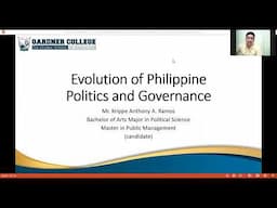 Evolution of Philippine Politics and Governance