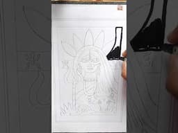 Maa Durga Drawing🙏 #creatingforindia #shorts #drawing #trending