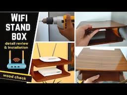 Furniture Cafe Set top Box and WiFi Stand Router wood quality and detail review