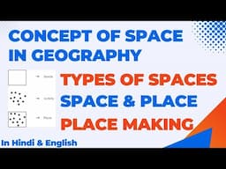 Concept of Space in Geography | Types of Spaces | Space & Place | Place Making | In English & Hindi