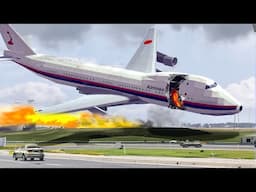 Pilot Lost Control During Emergency LANDING - Engines Failed Airplane Crashes ! Besiege plane crash