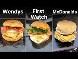 10 Fast Food Style Breakfast Sandwiches on the Griddle