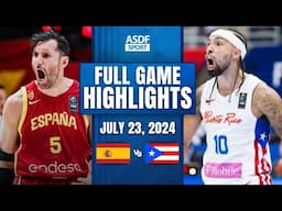 SPAIN vs PUERTO RICO Full Game Highlights July 23, 2024 (Friendly International Games)