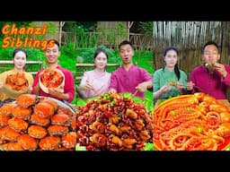 Amazing Crab Eating Challenge | Village Funny Mukbang | Chinese Food | Yummy Seafood Boil Recipes