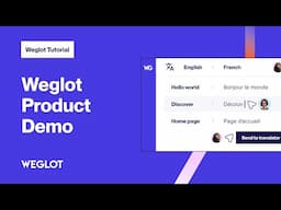 Weglot Product Demo 2024 | How to translate your website in minutes