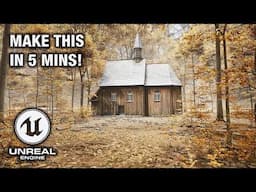 Unreal Engine 5 Beginner Tutorial | Abandoned Church Forest Environment