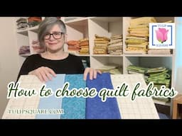 How to choose fabrics and colors for your quilt, quilted placemats or runners, or any sewing project