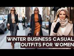 Winter Business Casual Outfits for Women: Stay Stylish & Warm This Season | Fashion Trends 2025