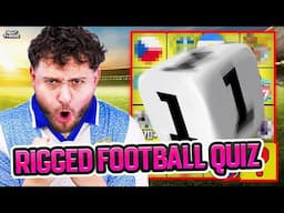 We RIGGED THE DICE at FOOTBALL TRIVIA PATH (and he went mad) 😂