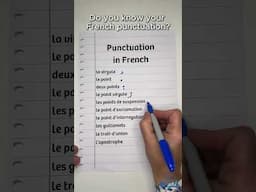 How to write #french punctuation