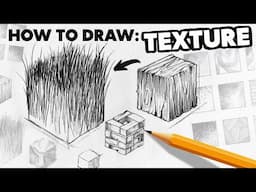 How To Draw: TEXTURE (easy & beginner friendly)