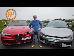 Alfa Stelvio Quadrifoglio vs Kia EV6 GT - Shootout! | Fifth Gear