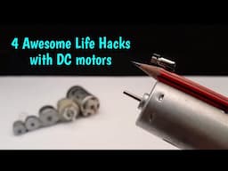 4 Awesome Life Hacks With DC Motor - Creative Life