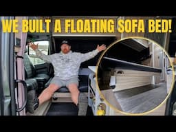 building a floating sofa bed for our campervan!