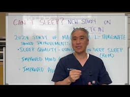 Can't SLEEP?  Magnesium L-Threonate (MAGTEIN) and Sleep Improvements-New Study