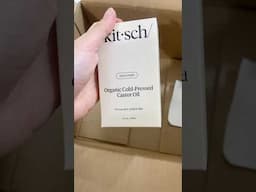 Kitsch Solid Shampoo/Conditioner unboxing #kitsch #kitschchallenge #hairgrowth #hairgoals #castoroil